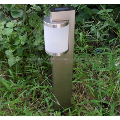 1PC New Energy Solar Power lawn lamp LED Path Lawn Light Outdoor LED Lighting Pathway Garden Light stainless steel