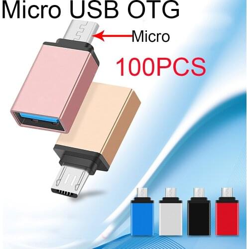 100PCS MINI OTG Micro to USB Adapter for Phones & Tablets