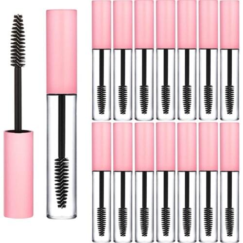 30Pcs 5ml Empty Mascara Tube with Eyelash Wand Eyelash Cream Container Bottle Make Up DIY Cosmetics Empty Mascara Tubes Pink