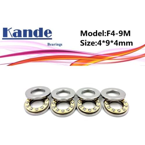 4pcs F4-9M 4x 9 x 4mm F4-9 high quality Miniature planar bearing 4x9x4 mm Axial Ball Thrust Bearing