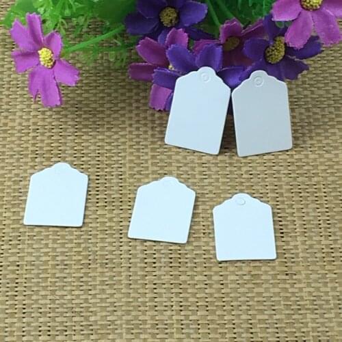 500pcs 30*20mm Small Scallop Head Gift Hang labels mini Cute Garment Price Tag Bottle/Cup/Box Wrapping Favor Kraft Tag