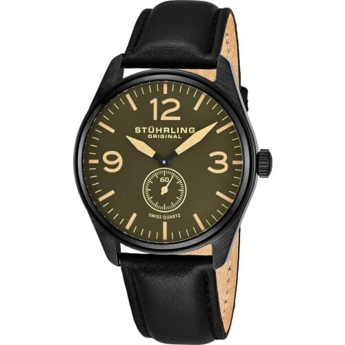 931.02 Stührling 42mm Swiss Production Men Wristwatch Clock