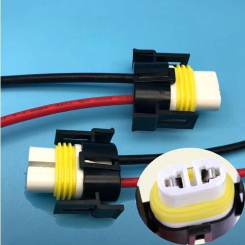 Free shipping 1 PCS 2 Pin Female Socket H11 H8 LED headlight Fog lights Wiring harness with 14AWG 15cm wire