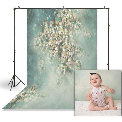 HUAYI Photography Backdrop Vintage Painting Florals Wall Photo Booth Background Customize Newborns Child Studio Backdrop CM-5161