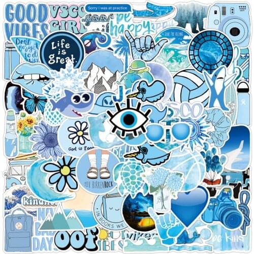 10/30/50/100PCS Cute Cartoon INS Style Vsco Girl Stickers Water Bottle Laptop Notebook Car Phone Bike Aesthetic Sticker Kid Toy