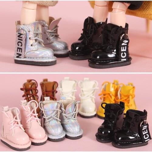 Ob11 doll shoes bjd shoes cowhide copper buckle leather boots for obitsu11,GSC clay,body9,YMY,1 / 12BJD doll Accessories boots