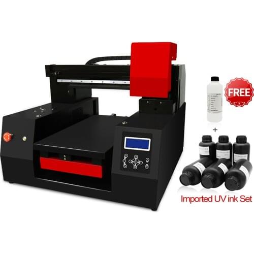 Original Automatic A3 UV Printer Flatbed 33*60cm With Imported UV Ink Set UV Printer For Phone Case Bottle Acrylic Leather Glass
