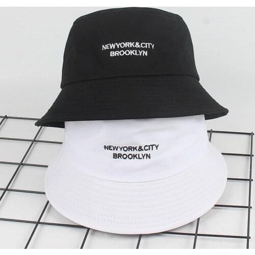 2020 Cotton Letter Embroidery Bucket Hat Fisherman Hat Folding Cap Outdoor Travel Hat Sun Cap Hats for Men and Women 24
