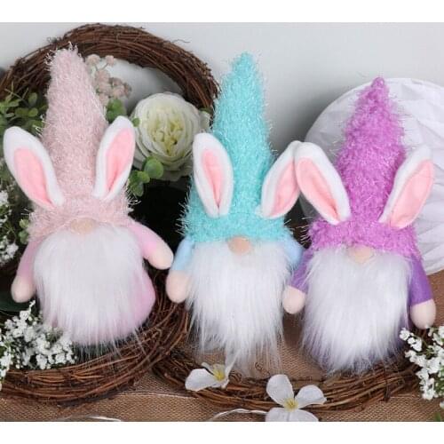 Easter Faceless Gnome Doll Rabbit Happy Easter Decorations For Home Easter Bunny Doll Easter Pendants Gifts Happy Easter 2021