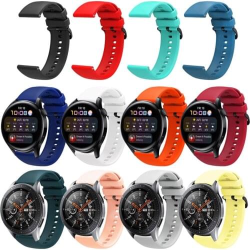 For Huawei Watch 3 Pro Silicone Strap Replacement Bracelet Sport Rubber Watchbands For Huawei Watch GT GT2 Band