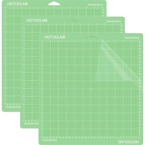 StandardGrip Cutting Mat for Cricut Maker 3/Maker/Explore 3/Air 2/Air/One(12x12 Inch, 3 Mats) Standard Adhesive Sticky Cricket