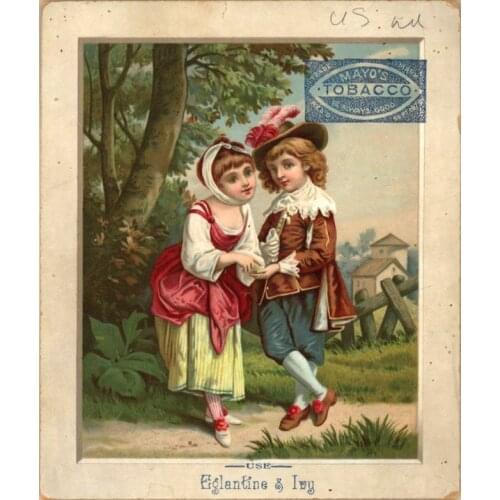 Mayo’s Tobacco’s OLD ADVERT METAL TIN SIGN POSTER WALL PLAQUE