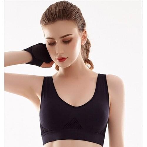 Top sports bras bralette crop top fitness gym running sportswear womens underwear push up brassiere plus size Yoga bra BH