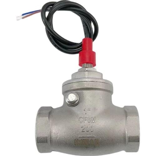 USB-FS10TS SUS304 Baffle Type Flow Switch Reed Sensor SS Switch 8-50L/min 250V DC 70W 2 wire Saier Switch