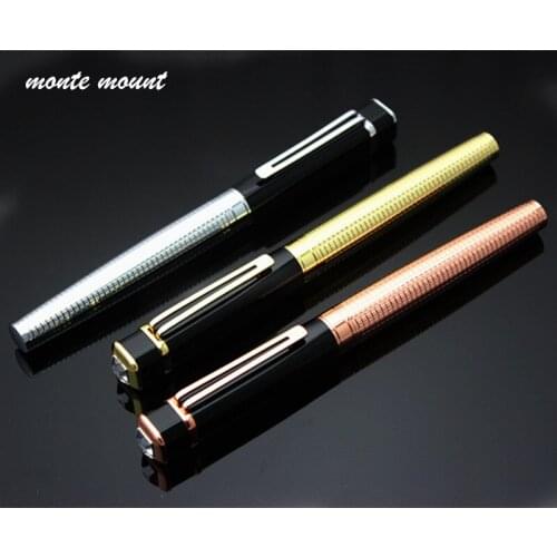 High quality luxury diamond pen Black white Cross line Business office Rollerball Pen New Perfect combination of gift pen