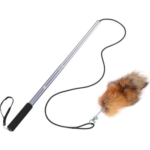 1PC Pet Cat Toys Wand With Teaser Interactive Cat Feather Toy For Cat Kitten Having Fun Exerciser Playing Cat Feather Teaser Toy