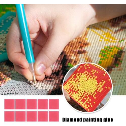 10pcs DIY Diamond Painting Glue Clay Embroidery Cross Stitch Resin Diamond Drilling Sticking Mud Handcraft Dotting Wax Clay