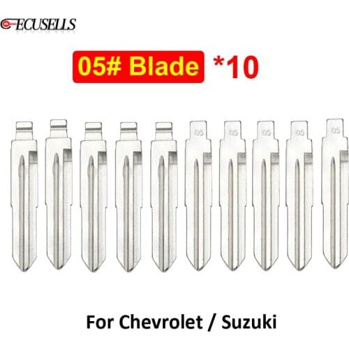 10Pcs/Lot 05# Remote Key Metal Blank NO.05 KD Remote Uncut Blade for Chevrolet Spark for Great Wall for Suzuki Wagon R