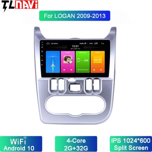 9 inch For Renault Logan I Sandero Lada Lergus Dacia Car Radio Multimedia Video Player Navigation GPS Android 10
