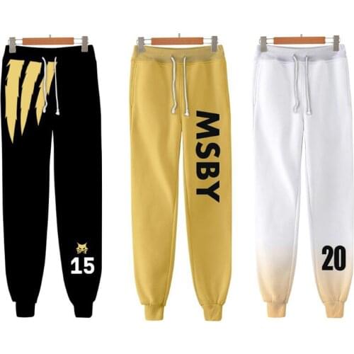 Anime Haikyuu MSBY Black Jackals 3D Joggers Pants Men/Women Casual Trousers Hip Hop Sweatpants Hinata Shoyo Cosplay Costumes