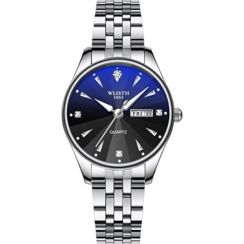 Women Watch Luxury Dress Quartz Wristwatch Stainless Steel Ladies Watches Leather Fashion Waterproof Week Date Relogio Feminino