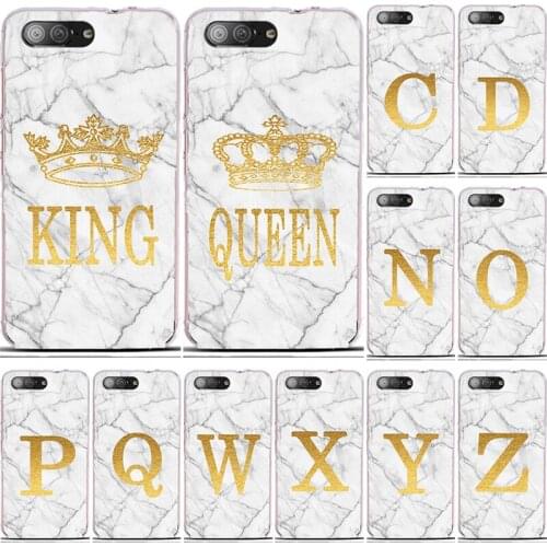 Phone Case For Asus Zenfone 4 Max ZC554KL 5.5" White Marble Golden English Letter Fashion Name Back Cover Shell Fundas