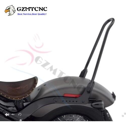 For Harley 2018-2021 Softail FLSL FLDE Heritage Classic FLHC FLHCS Street Bob FXBB Black Motorcycle Passenger Sissy Bar Backrest