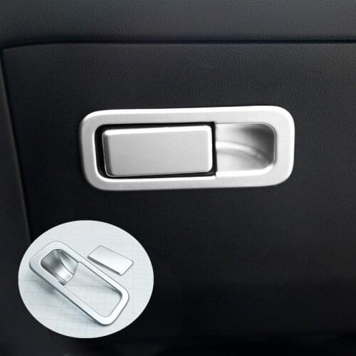 For Kia Sportage 2017 2018 Chrome Interior Glove Box Cover Door Handle Catch Trim Center Console Overlay Bezel Garnish Molding