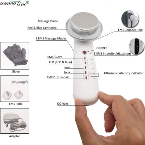 Electric Galvanic Body Machine EMS Magic Glove Cellulite Fat Remove Body Shaping Slim Photon Rejuvenation Face Care Device