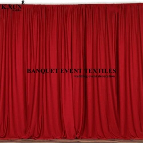 Colorful Panel Polyester Wedding Backdrop Curtain Seamless Stage Background Event Party Backdrops Decoration