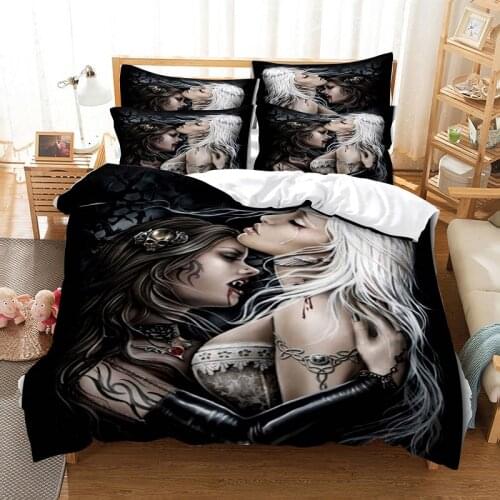 Bedding set duvet cover set 3d bedding digital printing bed linen queen size bedding set fashion design