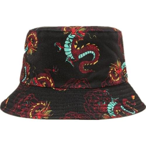 Ldslyjr 2021 Fashion Personality Snake Pattern Bucket Hat Fisherman Hat Outdoor Travel Hat Sun Cap Hats for Men and Women 87