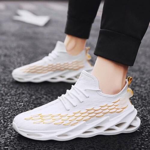 Summer Non Slip Sneakers Man Footwear for Sport for Men Sports Shoes for Children Breathable Running Shoes White Sneackers D-805