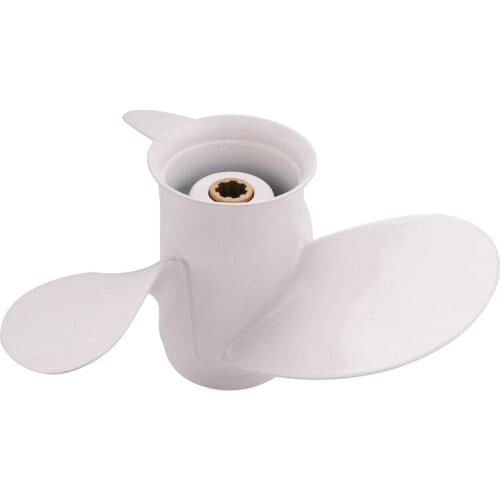 Boat Propeller 6G1-45943-00-El 8 1/2 X 7 1/2 For Yamaha Outboard Engine 6-8Hp Aluminum Alloy 3 Blades R Rotation 7 Spline Tooths