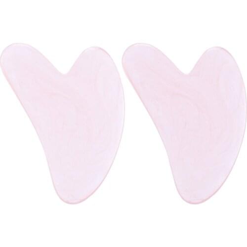 Heart-shaped Natural Resin Scraping Board Meridians Massage Body Massager Hand-held Mini Massager Massage Board