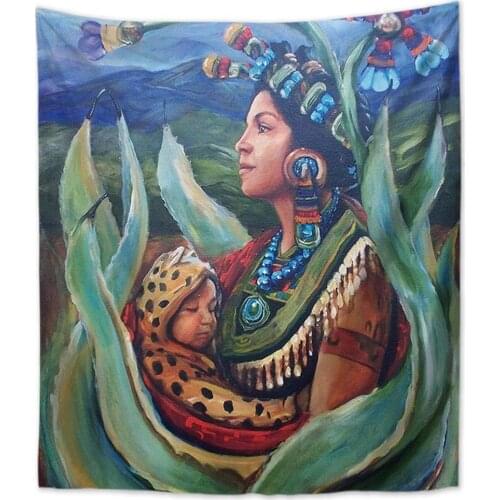 Mexican Hispanic Art Wall Hanging Tapestry Rustic Wall Art Home Decor
