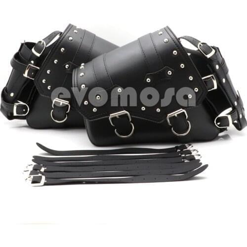 Motorcycle bag For Sportster XL 883 1200 Motorcycle SaddleBags Pu Leather Motorbike Side Tool Bag Outdoor Luggage