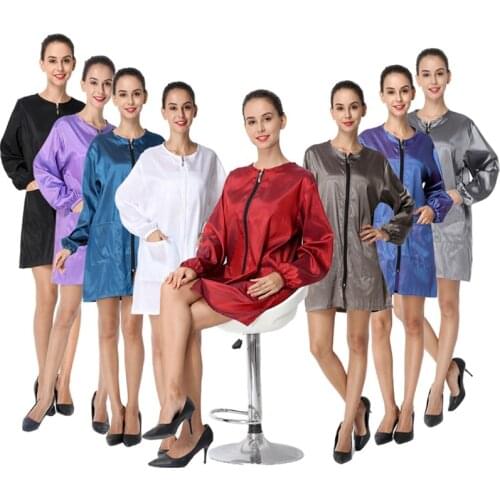 Unisex Hair Cutting Cape Hairdressing Hairdresser Wrap Barber Gown Apron Salon Work Apron with Pockets Pet Grooming Cape Gown