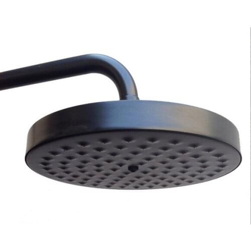 Black Oil Rubbed Brass Rainfall Bathroom Top Spray Rain Shower Head Accessories (Standard G1/2".)dsh008