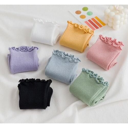 Hot Socks Womens Fashion Color Solid Socks Cotton Socks Woman Girls Casual Yellow White Green Pink Purple Socks