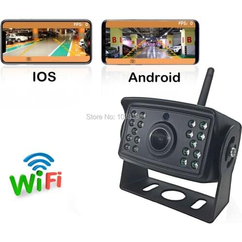 Newest Car Rear View Camera DIY Cigarette Lighter WiFi Wireless Reverse HD Night Vision Backup Camera For Iphone IOS Android