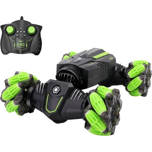 New 2.4GHz RC Stunt Car 4WD Gesture Induction Remote Control Car with Music Light Vehicle 360 Degree RC Toys for Kids Gift