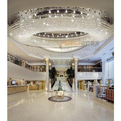 Sales department crystal lamp chandelier club front desk crystal chandelier hotel lobby atmospheric creative villa chandelier