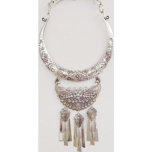 Hmong Necklace Jewelry For Women Miao Silver Costume Accessories Miao Jewellery
