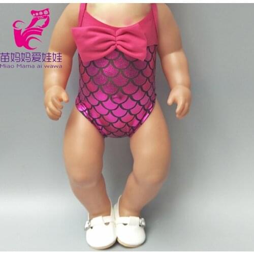 Fits for 43cm Baby Dolls Outfits Bikini Fish Mermaid Outfits Also Suit for 18 Inch Girl Dolls