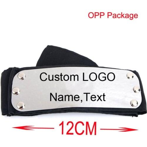 Custom Headband Group Organization Custom LOGO Headband Stainless Steel Sheet Size 4*12cm Total Length 95cm Black Sketch Pattern