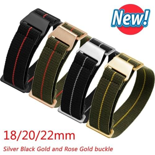18/20/22mm Nylon Strap for Samsung Galaxy Watches 3 42mm/Active2 for Huawei Watch GT2 46mm/GT2 Pro Troops Parachute Bag Bracelet