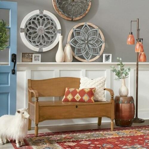 Nordic Retro Rhombus Wall Hanging Decoration Art Crafts For Living Room Shelves Wedding Party Pendant Ornaments