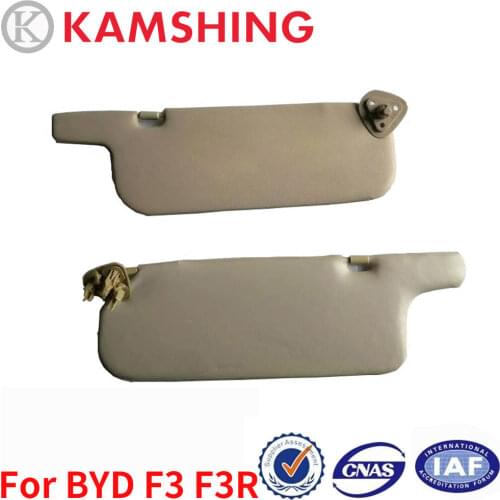 CAPQX 1PCS For BYD F3 F3R Auto Interior Sunvisor Sun Visor Front Sun Shield Sunshade Antidazzle Visor With Glass Mirror Assy