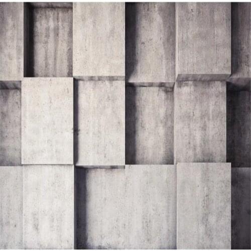 Modern wallpaper for living room Geometric wallpapers three-dimensional lattice retro minimalist 3D background wall